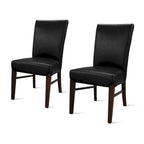 Chaises de salle à manger en cuir reconstitué Milton (lot de 2) - na