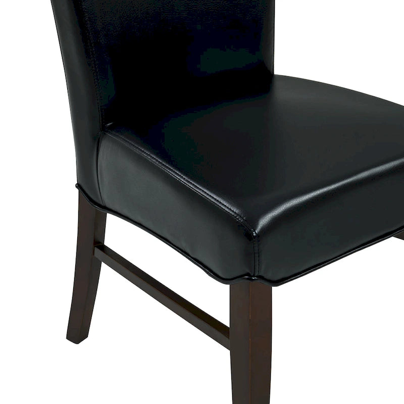Chaises de salle à manger en cuir reconstitué Milton (lot de 2) - na