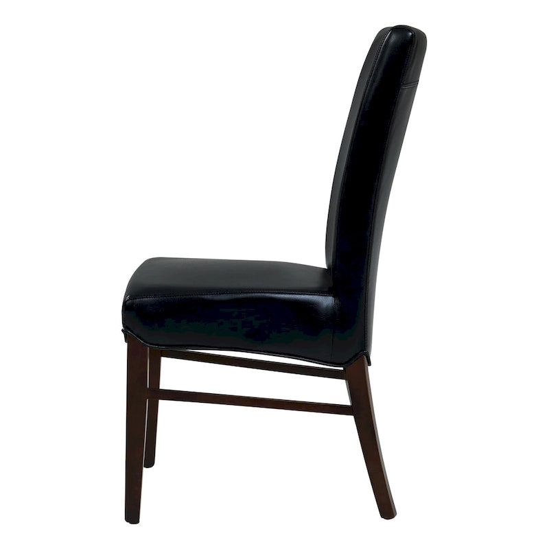 Chaises de salle à manger en cuir reconstitué Milton (lot de 2) - na