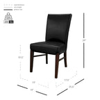 Chaises de salle à manger en cuir reconstitué Milton (lot de 2) - na