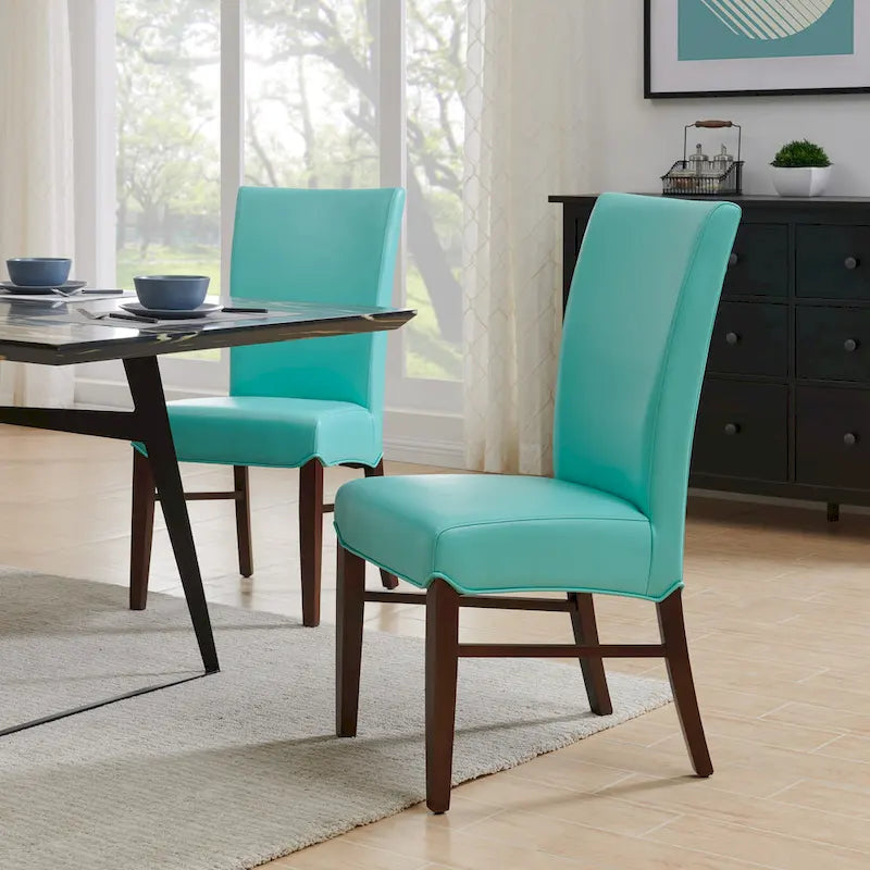 Chaises de salle à manger en cuir reconstitué Milton (lot de 2) - na