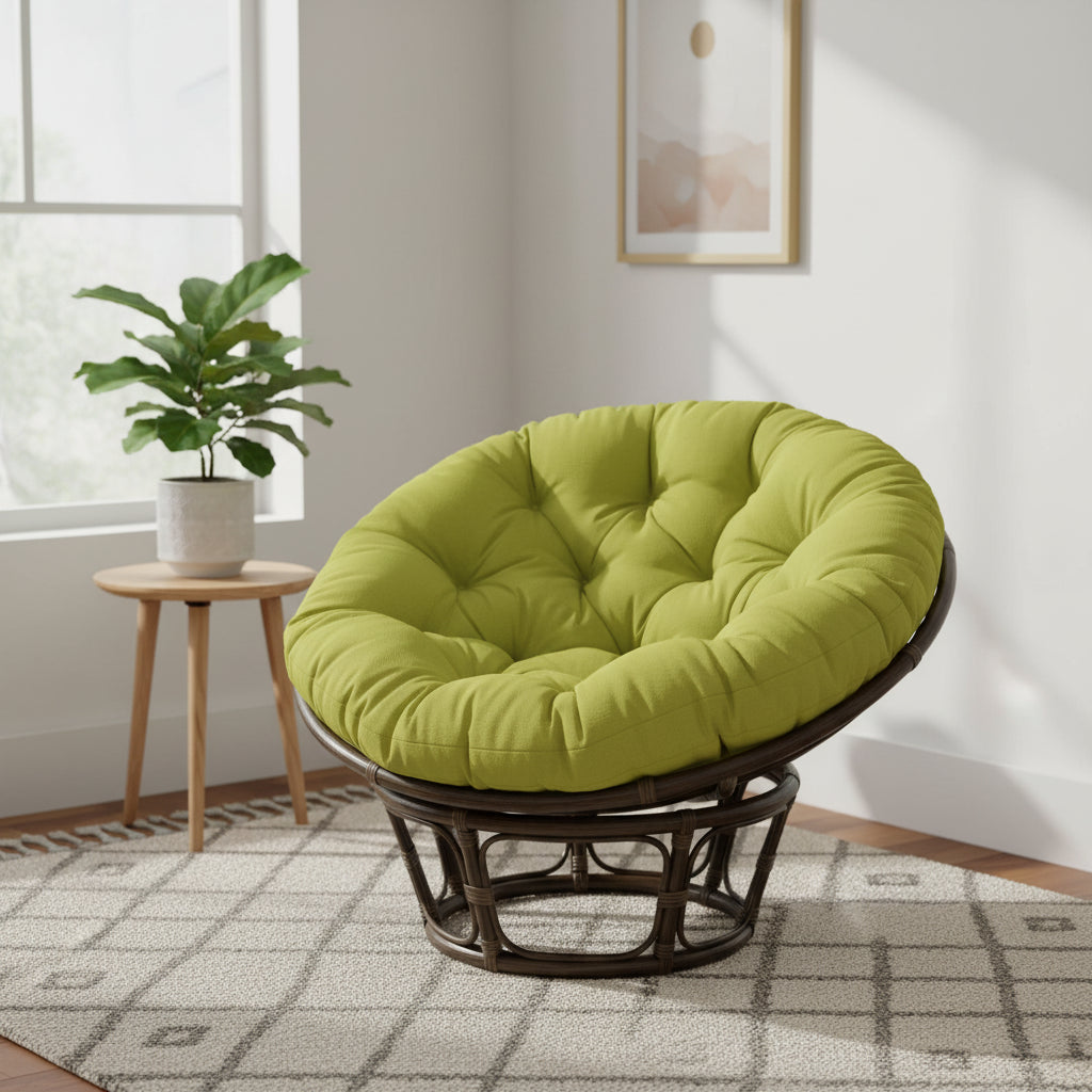 Coussin de chaise Papasan, multicolore, intérieur/extérieur, 1 place