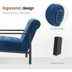 MCombo lot de 2 fauteuils de salon modernes, ergonomiques pour le salon, en chenille, HQ417