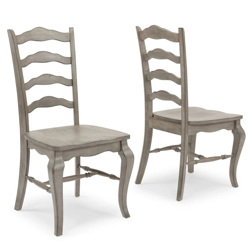 Homestyles Mountain Lodge, paire de chaises de salle à manger en bois gris