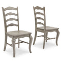 Homestyles Mountain Lodge, paire de chaises de salle à manger en bois gris