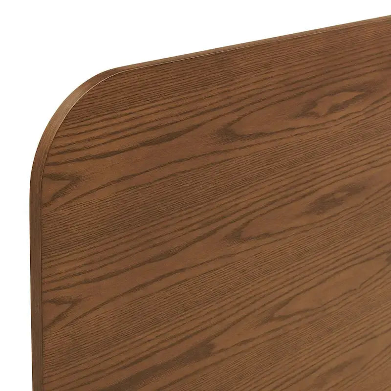 Lit plateforme Queen en noyer, style Mid-Century, pour 2 personnes