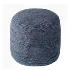 Pouf ottoman Nuloom Bristol tressé en jute solide