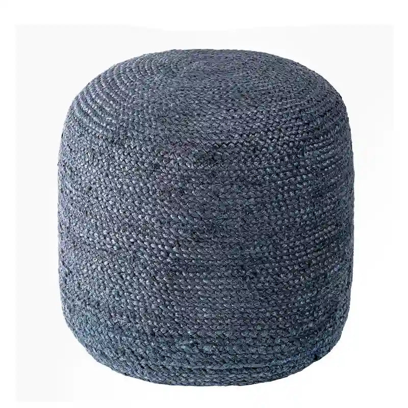 Pouf ottoman Nuloom Bristol tressé en jute solide