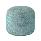 Pouf ottoman Nuloom Bristol tressé en jute solide