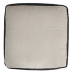 Ottoman HomeRoots 18 po en 100 % coton noir