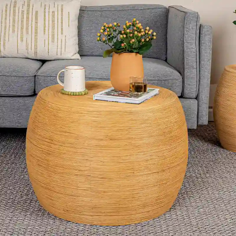 Table d'appoint en rotin
