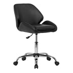 Chaise de bureau réglable noire et chromée, 1 personne