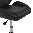 Chaise de bureau réglable noire et chromée, 1 personne