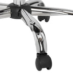 Chaise de bureau réglable noire et chromée, 1 personne