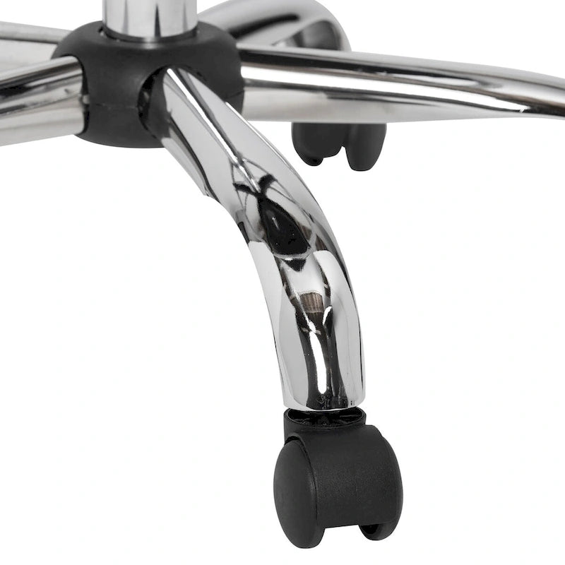 Chaise de bureau réglable noire et chromée, 1 personne