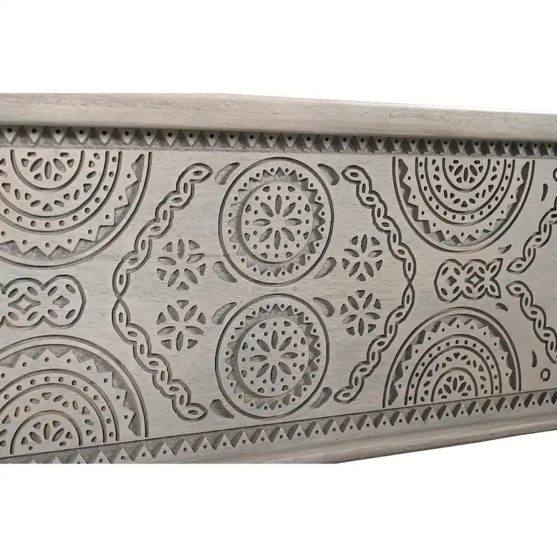 Banc de rangement en bois massif Clara